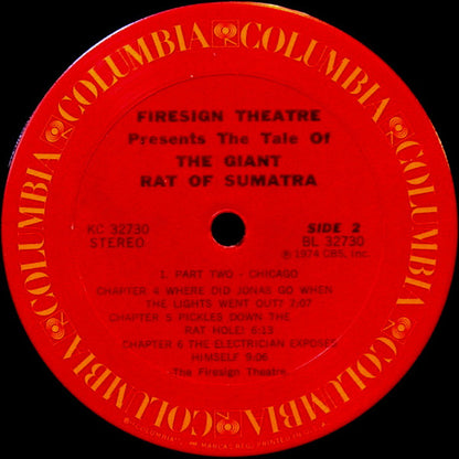 The Firesign Theatre : The Tale Of The Giant Rat Of Sumatra (LP, Album, San)
