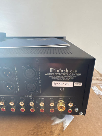 McIntosh C46 Stereo Preamplifier * Like New * Box * Manual * Remote