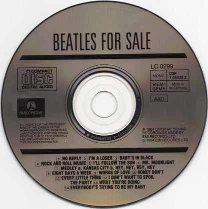 The Beatles : Beatles For Sale (CD, Album, Mono, RE, Son)