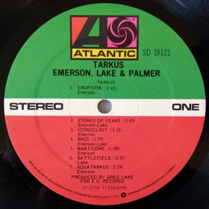 Emerson, Lake & Palmer : Tarkus (LP, Album, RE, PR-)