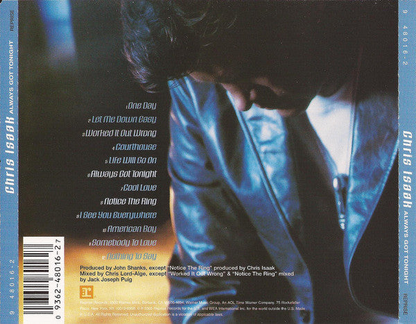 Chris Isaak : Always Got Tonight (CD, Album, WEA)