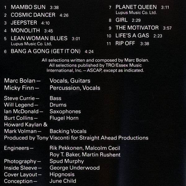 T. Rex : Electric Warrior (CD, Album, Club, RE)