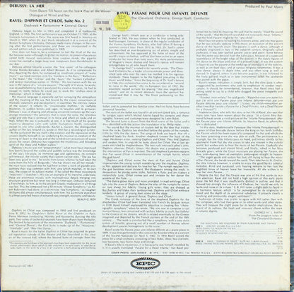 Claude Debussy, Maurice Ravel - The Cleveland Orchestra, George Szell : La Mer, Daphnis Et Chloë, Pavane Pour Une Infante Défunte (LP, Album, Mono)