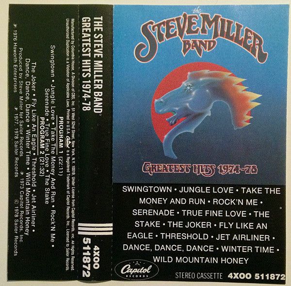 Steve Miller Band : Greatest Hits 1974-78 (Cass, Comp, Club, No )