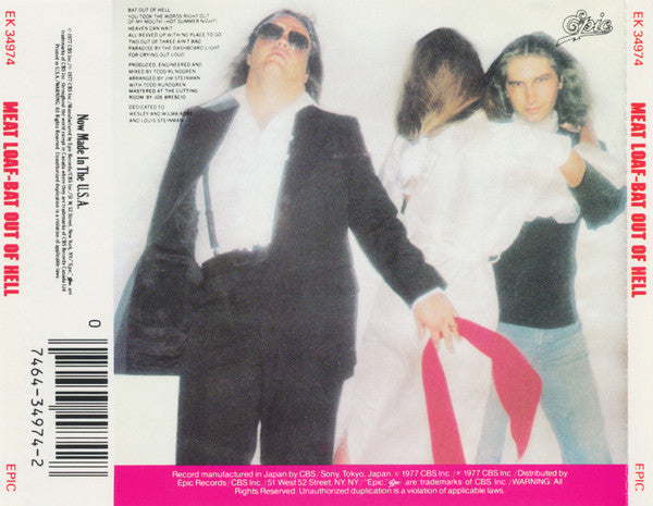 Meat Loaf : Bat Out Of Hell (CD, Album, RE, RM, Son)