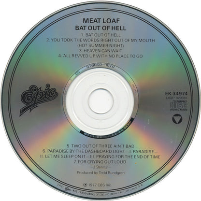 Meat Loaf : Bat Out Of Hell (CD, Album, RE, RM, Son)