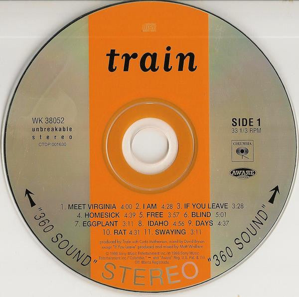 Train (2) : Train (CD, Album, Enh)