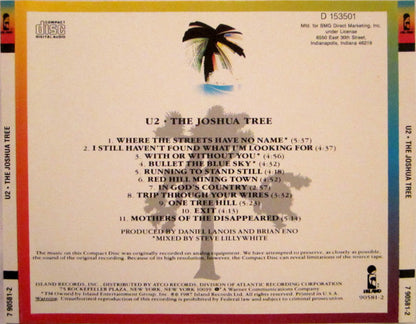 U2 : The Joshua Tree (CD, Album, Club, RE, Spe)