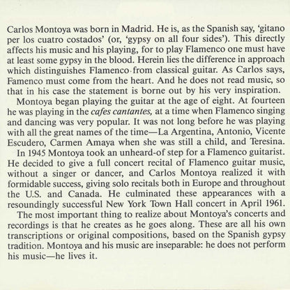 Carlos Montoya : Guitarist (CD, Comp)