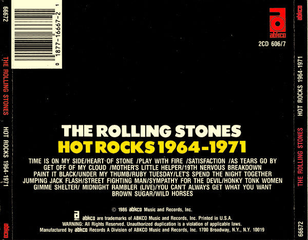 The Rolling Stones : Hot Rocks 1964-1971 (2xCD, Comp, RE, RM)