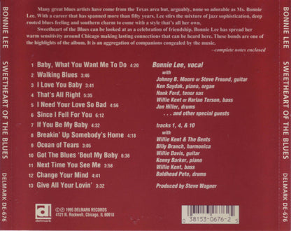 Bonnie Lee : Sweetheart Of The Blues (CD, Album)