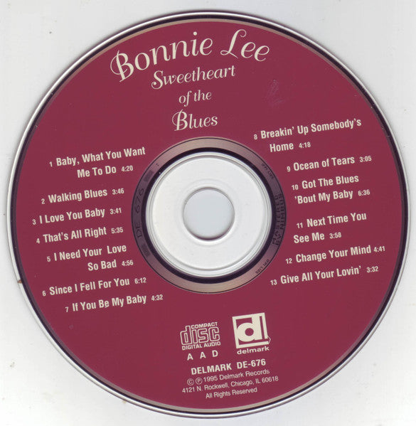 Bonnie Lee : Sweetheart Of The Blues (CD, Album)