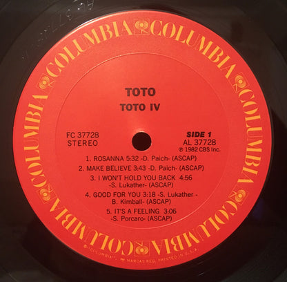 Toto : Toto IV (LP, Album, Pit)