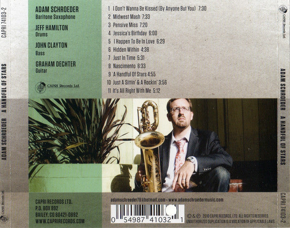 Adam Schroeder : A Handful Of Stars (CD, Album)