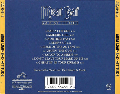 Meat Loaf : Bad Attitude (CD, Album)