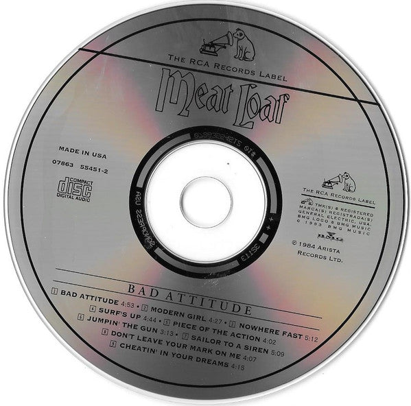 Meat Loaf : Bad Attitude (CD, Album)