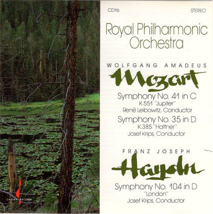 Mozart*  /  Haydn* : Symphonies Nos. 35 & 41 / Symphony No. 104 (CD, Comp)
