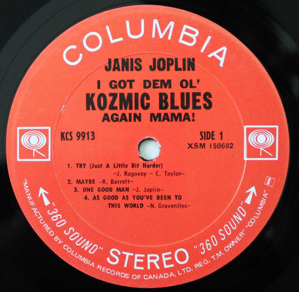 Janis Joplin : I Got Dem Ol' Kozmic Blues Again Mama! (LP, Album)