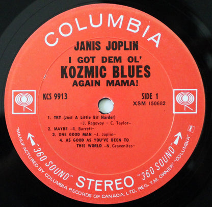 Janis Joplin : I Got Dem Ol' Kozmic Blues Again Mama! (LP, Album)