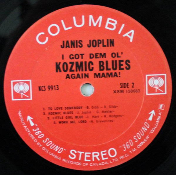 Janis Joplin : I Got Dem Ol' Kozmic Blues Again Mama! (LP, Album)