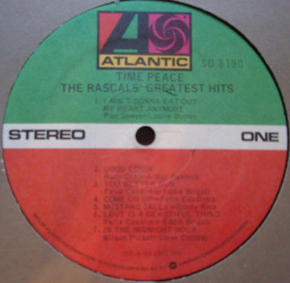 The Rascals : Time Peace: The Rascals' Greatest Hits (LP, Comp, RE, Pre)