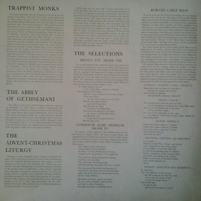 Trappist Monks Of The Abbey Of Gethsemani : A Child Is Born (LP, Mono)