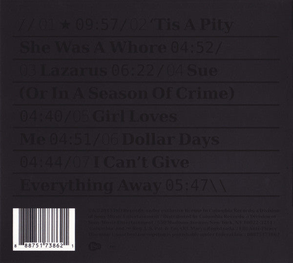 David Bowie : ★ (Blackstar) (CD, Album)