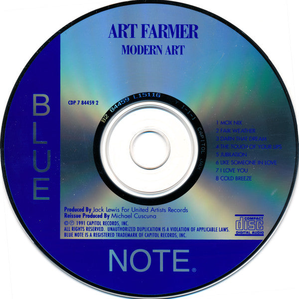 Art Farmer : Modern Art (CD, Album, RE)