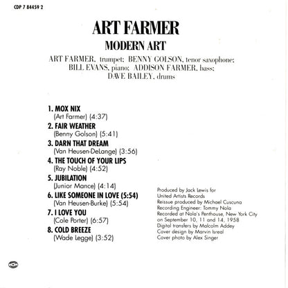 Art Farmer : Modern Art (CD, Album, RE)