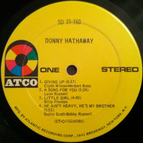 Donny Hathaway : Donny Hathaway (LP, Album, RP, RI )