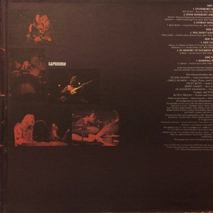 The Allman Brothers Band : The Allman Brothers Band At Fillmore East (2xLP, Album, SP )
