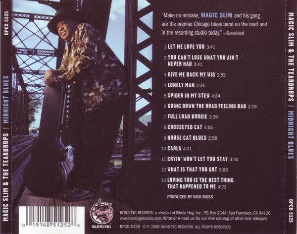 Magic Slim & The Teardrops : Midnight Blues (CD, Album)