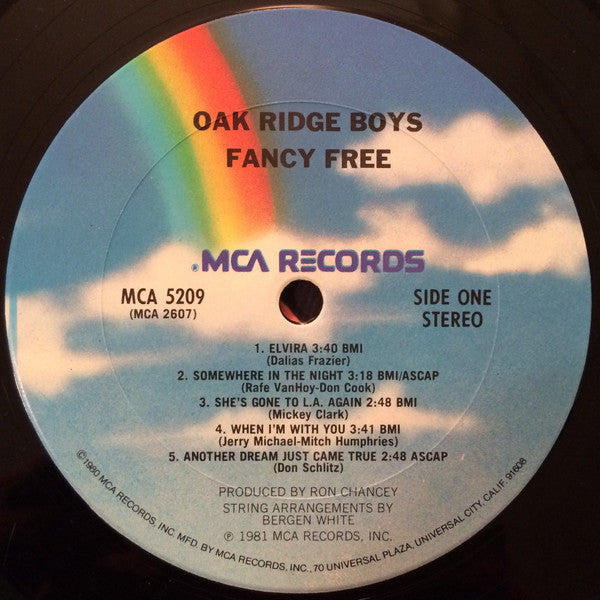The Oak Ridge Boys : Fancy Free (LP, Album, Club)