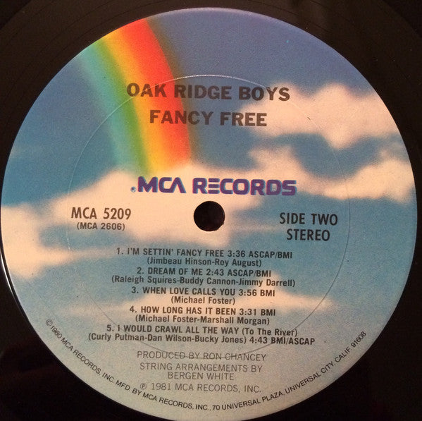 The Oak Ridge Boys : Fancy Free (LP, Album, Club)
