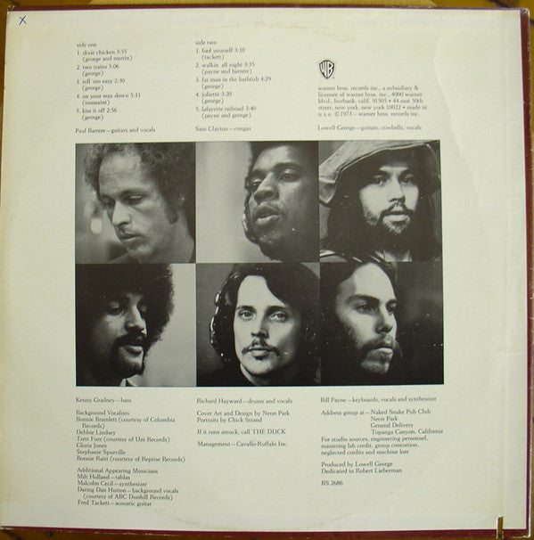 Little Feat : Dixie Chicken (LP, Album, RE, Win)