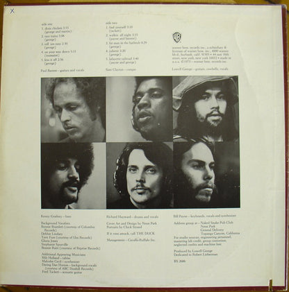 Little Feat : Dixie Chicken (LP, Album, RE, Win)