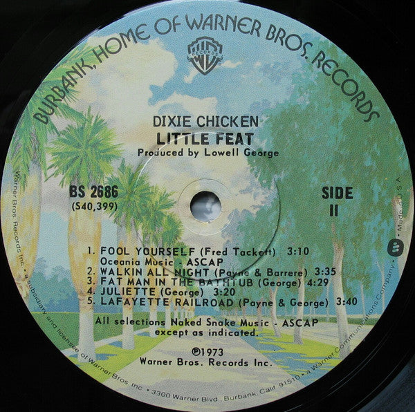 Little Feat : Dixie Chicken (LP, Album, RE, Win)