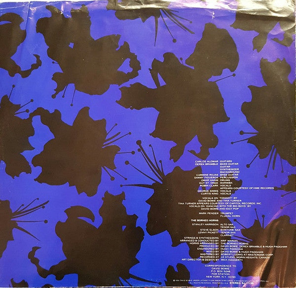 David Bowie : Tonight (LP, Album, Win)