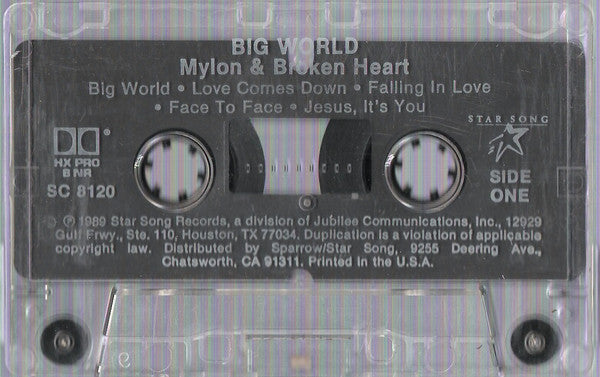 Mylon & Broken Heart : Big World (Cass, Album)