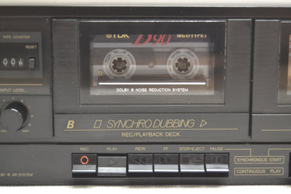 JVC TD-W106 Double Cassette Deck * Fully Serviced * New Belts