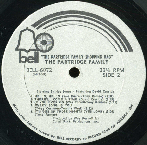 The Partridge Family : Shopping Bag (LP, Album, Top)