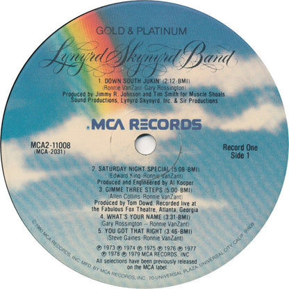 Lynyrd Skynyrd Band* : Gold & Platinum (2xLP, Comp, RE, Glo)