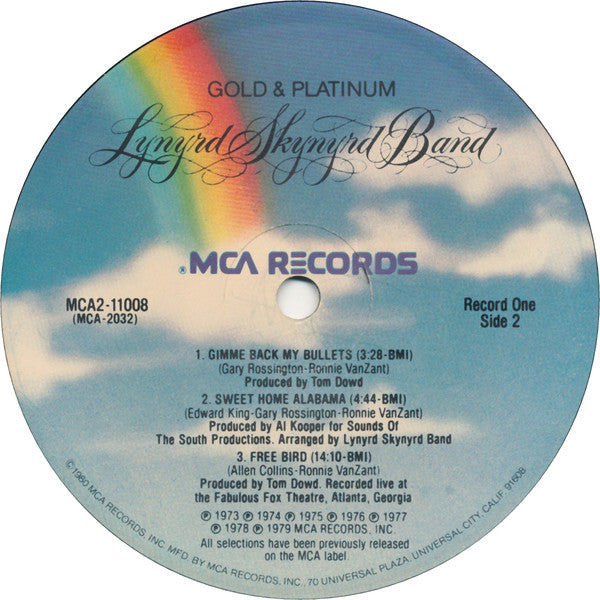 Lynyrd Skynyrd Band* : Gold & Platinum (2xLP, Comp, RE, Glo)