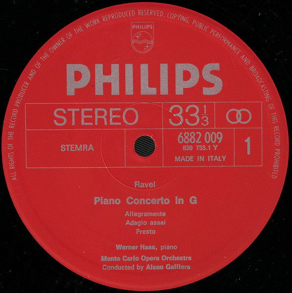 Maurice Ravel / Werner Haas : Piano Concertos (LP, Album)