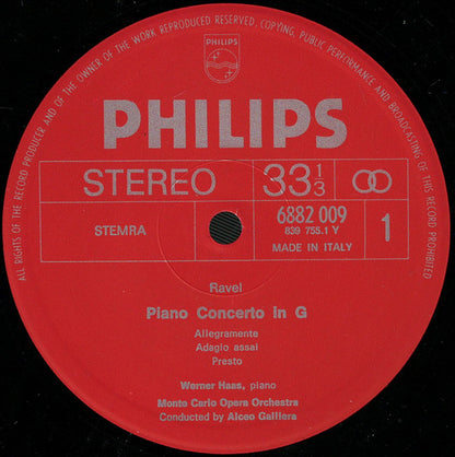 Maurice Ravel / Werner Haas : Piano Concertos (LP, Album)