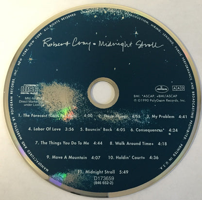 The Robert Cray Band : Midnight Stroll (CD, Album, Club)