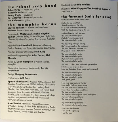 The Robert Cray Band : Midnight Stroll (CD, Album, Club)