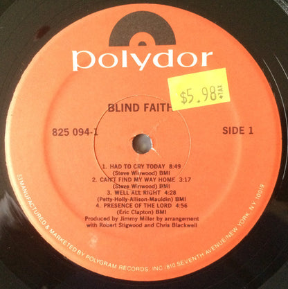 Blind Faith (2) : Blind Faith (LP, Album, RE, 53 )