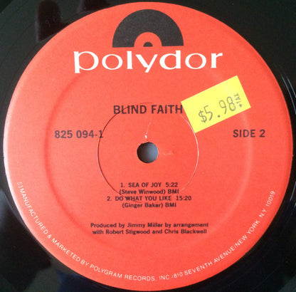 Blind Faith (2) : Blind Faith (LP, Album, RE, 53 )