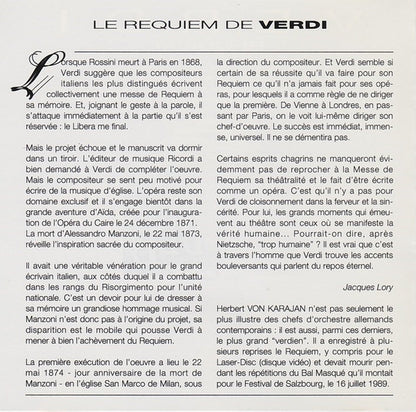 Verdi*, Berliner Philharmoniker, Herbert Von Karajan : Requiem (2xCD, RE)